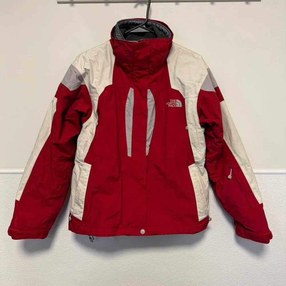 The North Face HyVent Ski Jacket Women's Size S Red 100% Nylon Full Zip no hood - Picture 16 of 16